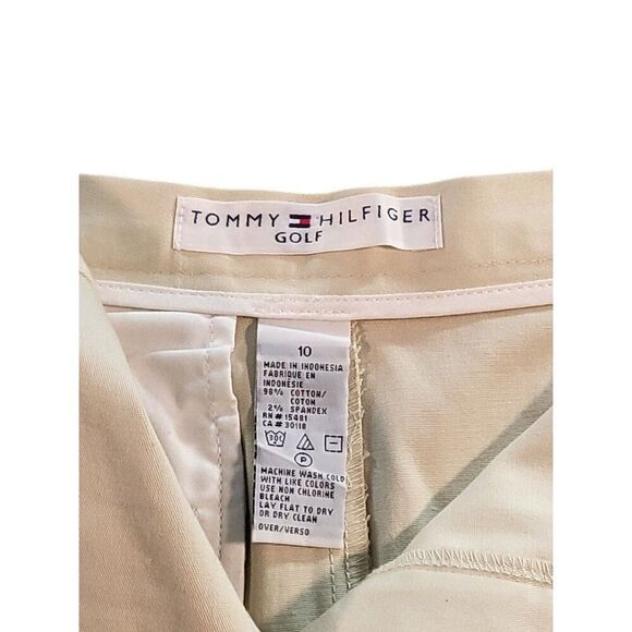 Tommy Hilfiger Golf Midi Skirt Women Sz 10 Khaki Pockets Boho - Picture 6 of 8